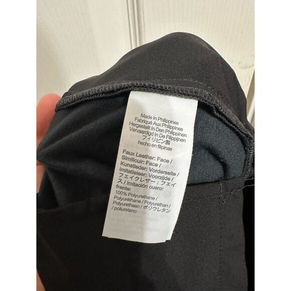 J. Crew Kate straight-leg pant in faux leather black size 6T  $158 - Picture 5 of 9